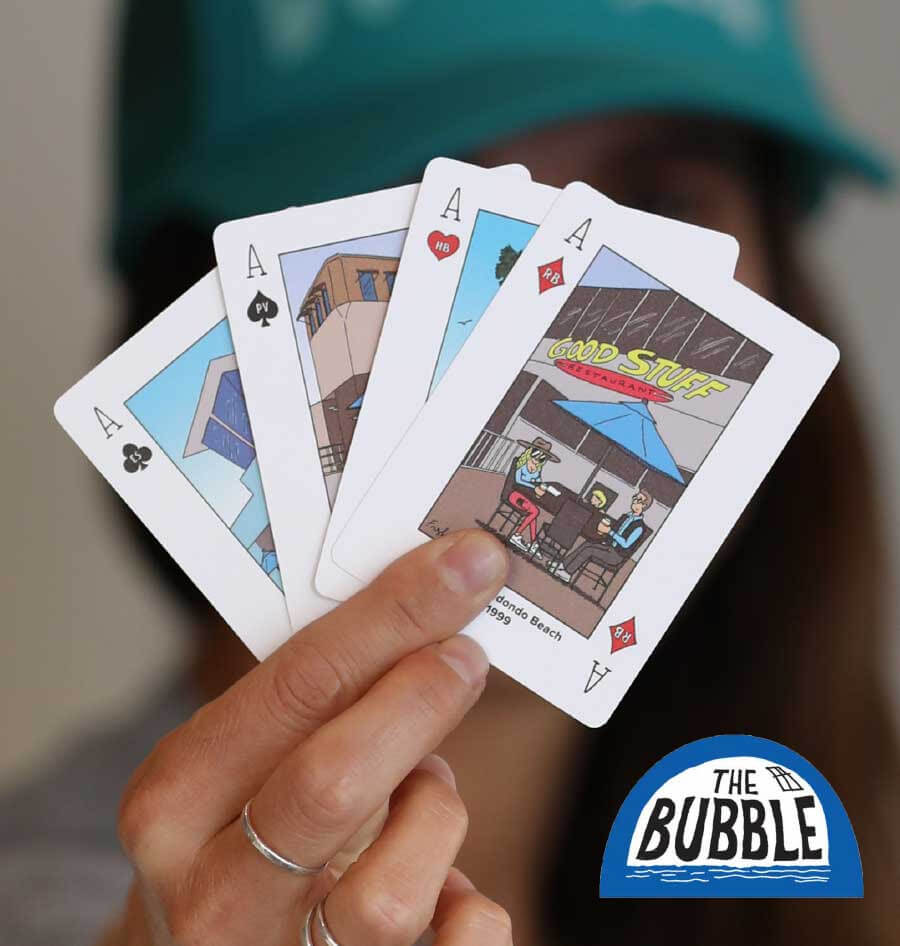 Playing card aces illustrated by The Bubble