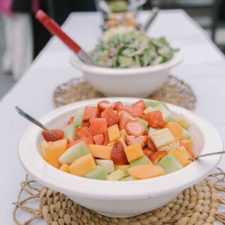 Catered fruit salad