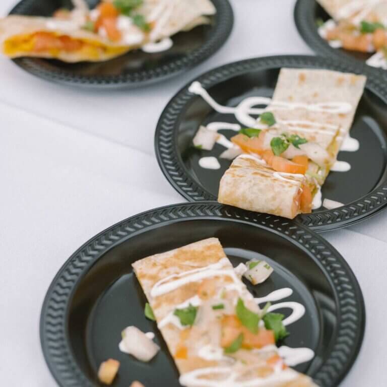 Buffet food at a South Bay event