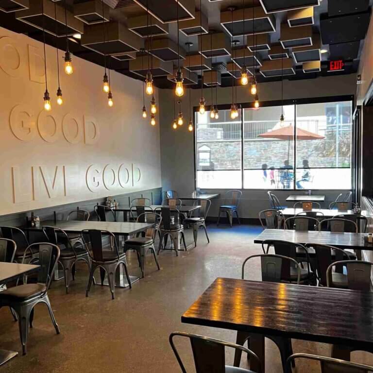 Booths inside Good Stuff Palos Verdes