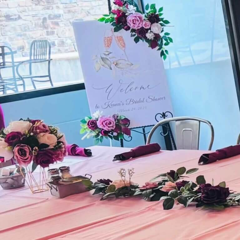 Peninsula Room set for a private party