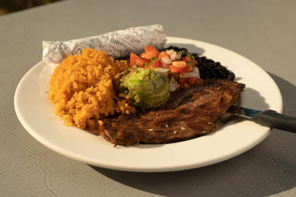 carne asada meal