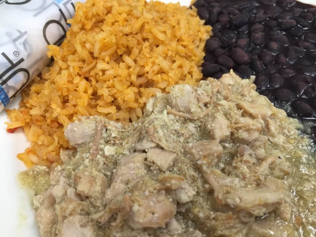 CASA - Chicken Chile Verde Platter