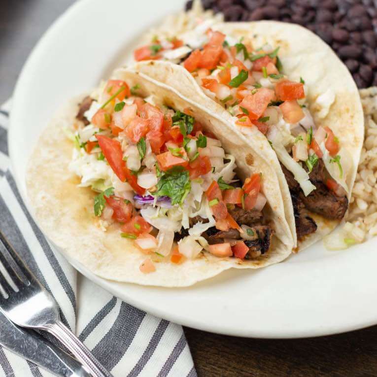 Teriyaki Flank Steak Tacos
