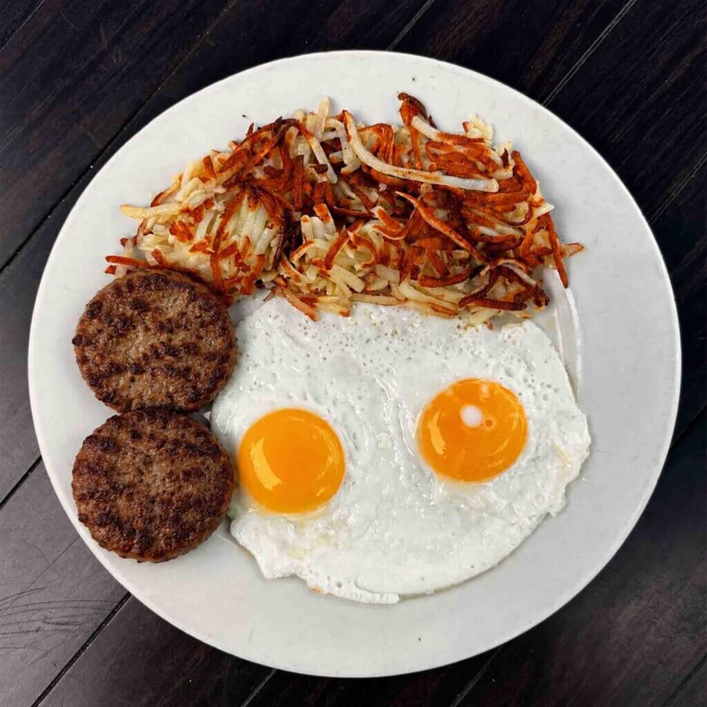 Jones-Pork-Sausage-Patties-&-Eggs