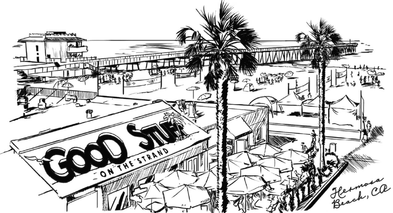 Drawing of Hermosa Beach Good Stuff
